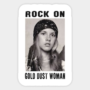 STEVIE NICKS ROCK ON GOLD DUST WOMAN Sticker